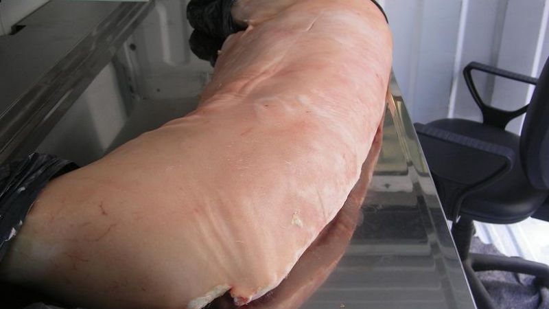 Bromatología Municipal decomisó 25 kilos de carne de cerdo