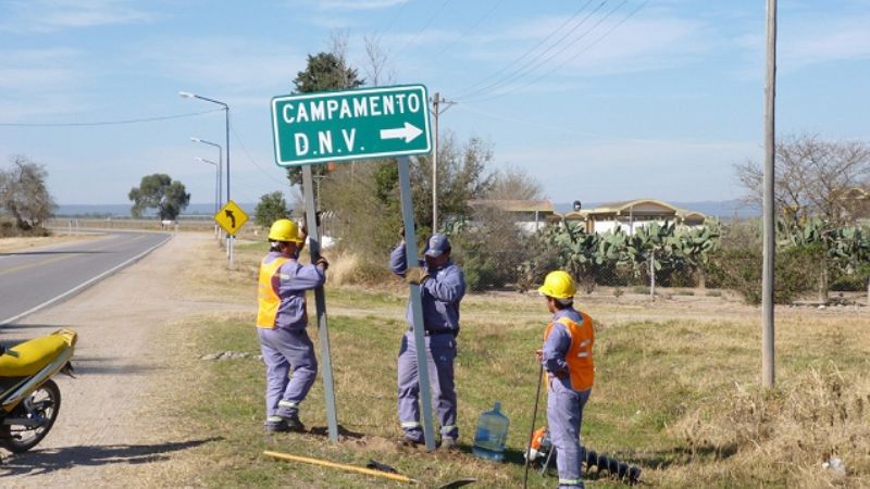 Tareas de conservación en la ruta 64