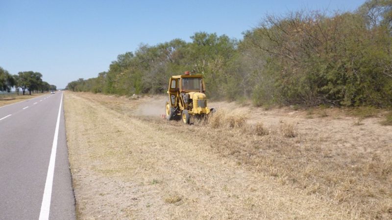 Tareas de conservación en la ruta 64
