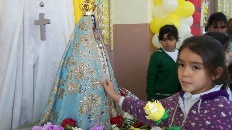 La escuela Rivadavia – Belgrano vivió una fiesta con la presencia de la Virgen