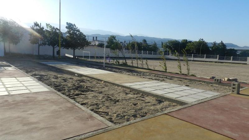 Avances en el Polideportivo Municipal de las 250 Viviendas