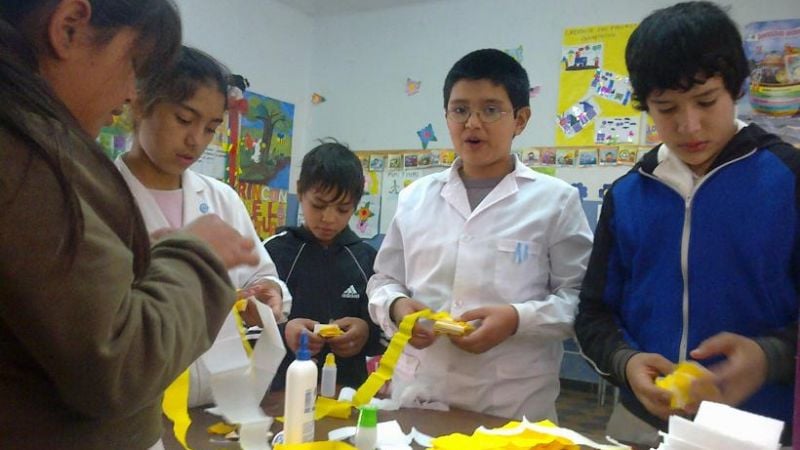 Visita de la Virgen del Valle a la escuela Adán Quiroga