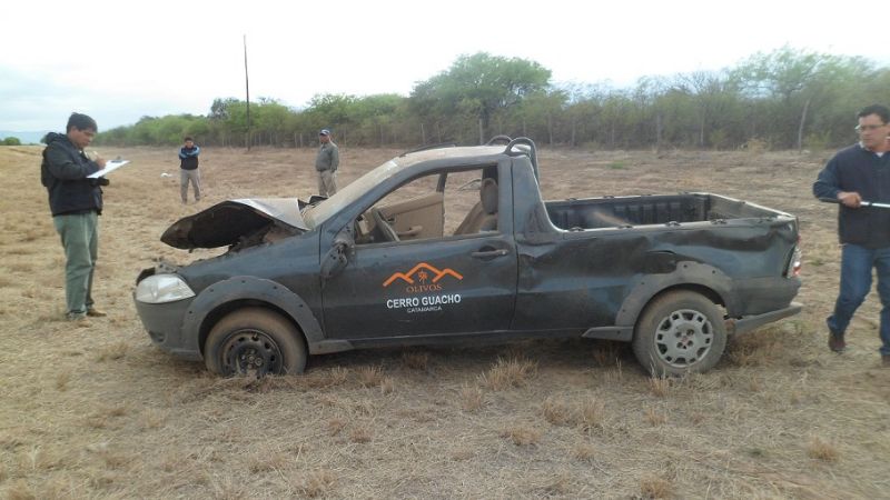 En una persecución, conductor ebrio volcó en la ruta 33