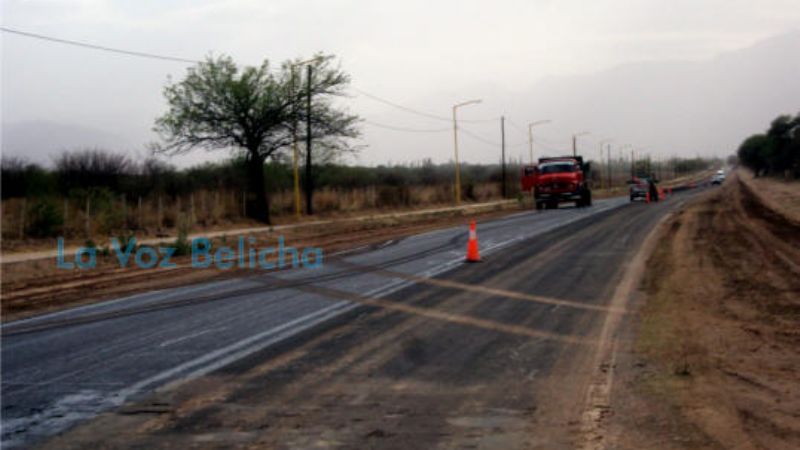 Repavimentan el tramo Belén-Londres de la Ruta Nacional 40 