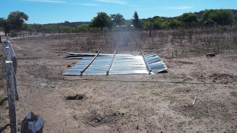 El temporal causó importantes daños en Icaño