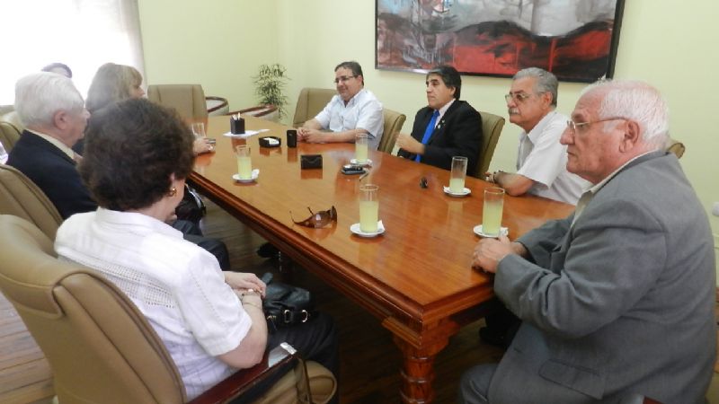 El intendente Jalil recibió a autoridades rotarias
