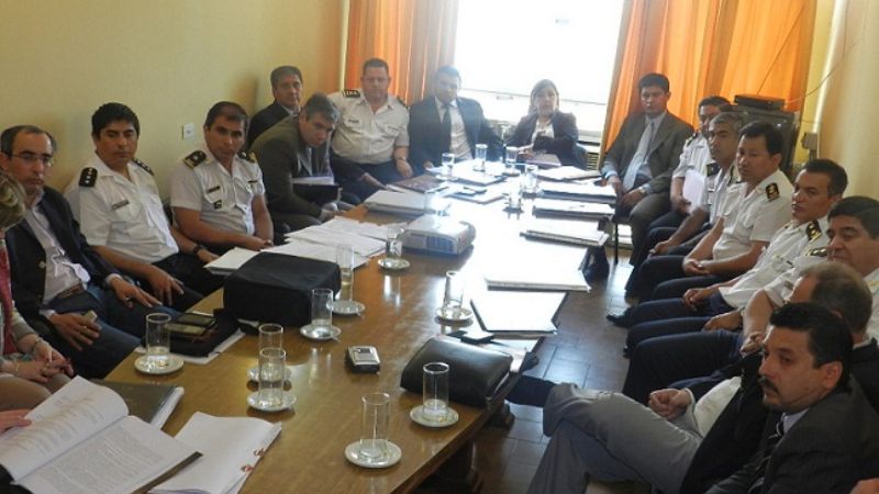 La plana mayor de la Policía concurrió a Diputados