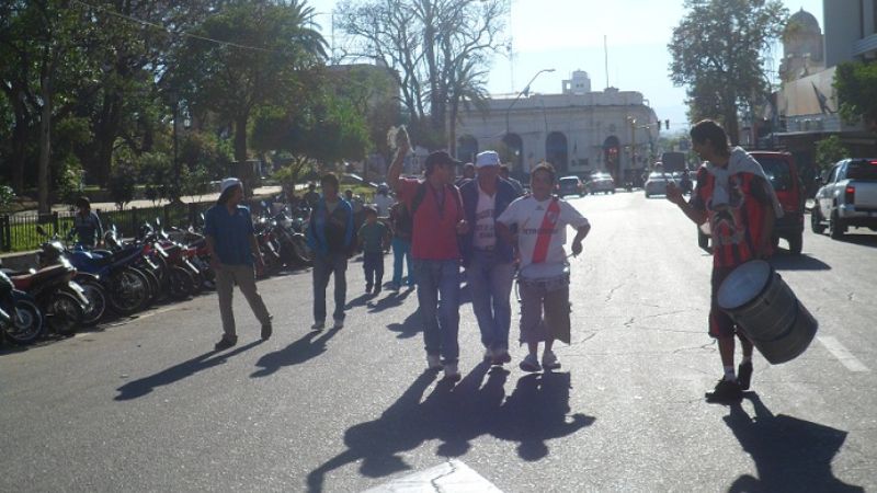 Manifestación de los cuidadores de motos 