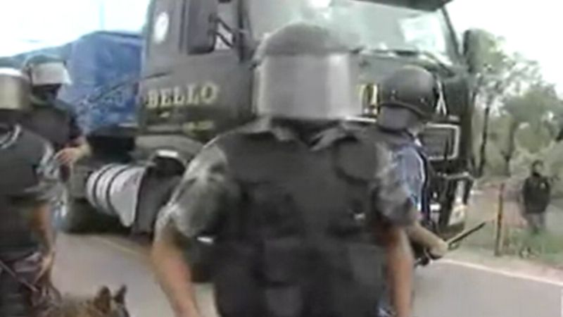 Antimineros nuevamente en la escena del conflicto