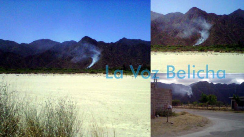 Incendio forestal en Belén