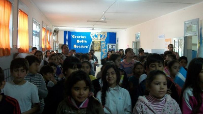 La virgen fue recibida en las escuelas del Norte y La Chacarita