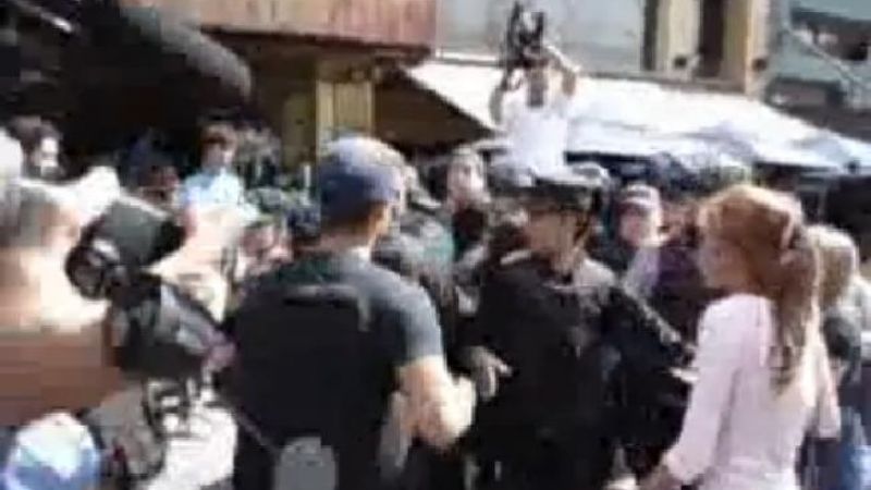 Incidentes en la protesta de vecinos