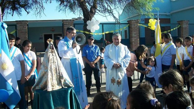La Virgen ya visitó más de 100 escuelas, instituciones y parroquias
