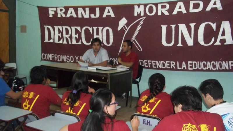 Franja Morada ganó las elecciones en Derecho