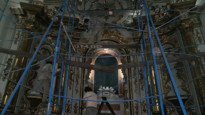 Restauran el altar histórico de la Catedral Basílica