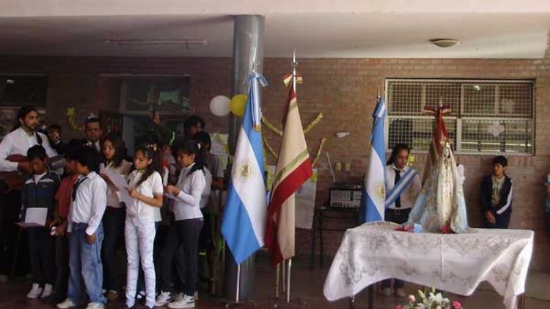 La Virgen del Valle visitó la Escuela Municipal N° 3