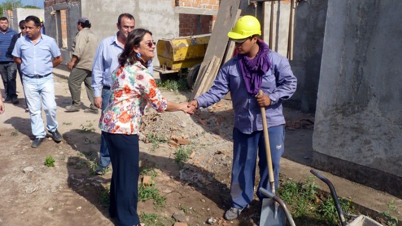 Corpacci recorrió obras en Valle Viejo