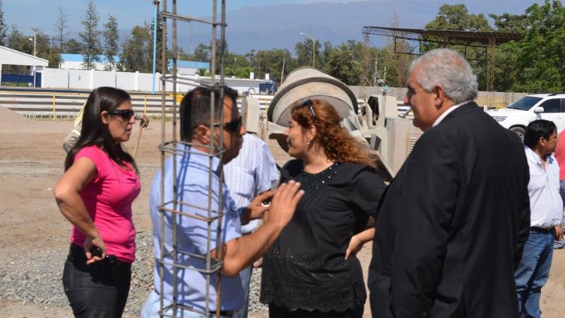 Inspeccionaron trabajos en el Anfiteatro de Valle Viejo