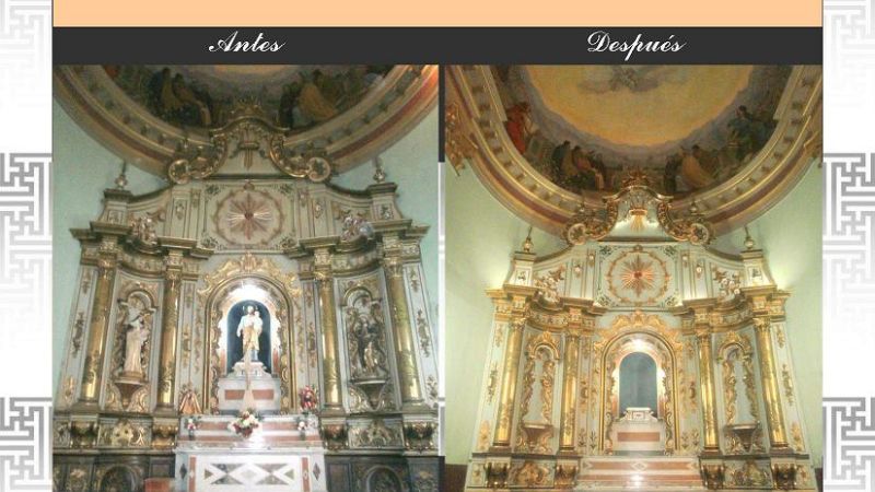 El primer retablo y altar histórico brilla en la Catedral Basílica