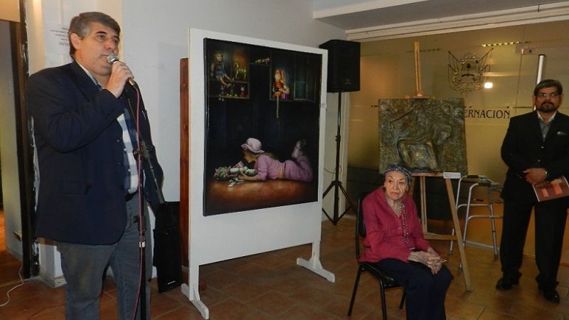 Diputados homenajearon a artistas en el hall de la Legislatura   