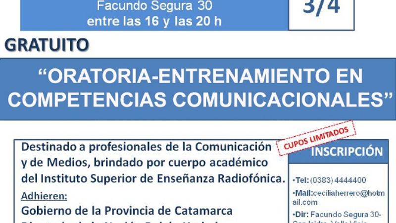 Seminario de oratoria y locución del ISER en Radio Valle Viejo