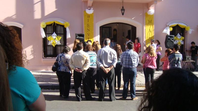 Honores y emoción por la presencia de la Virgen en Casa de Gobierno