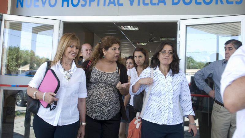 Corpacci inspeccionó obras en hospitales de Villa Dolores y San José