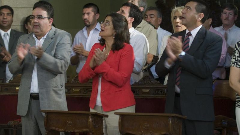 Corpacci participó de la Bajada de la imagen de la Virgen