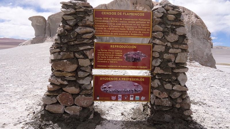 Ambiente colocó señalización en Laguna Blanca