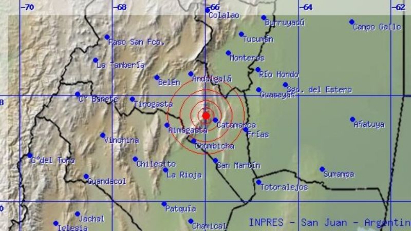 Sismo en Catamarca