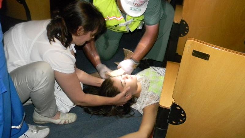 Exitoso simulacro de sismo en el Cine Teatro Catamarca