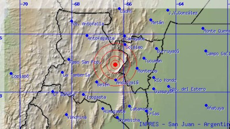 Sismo al norte de Belén