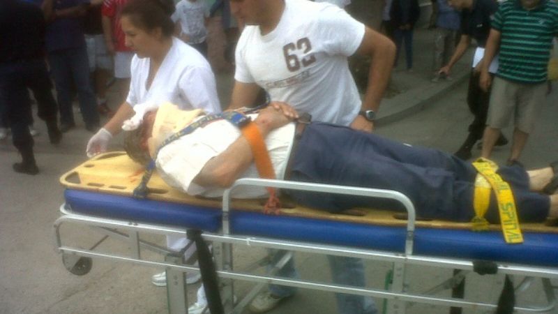 Grave accidente en pleno centro de Santa María
