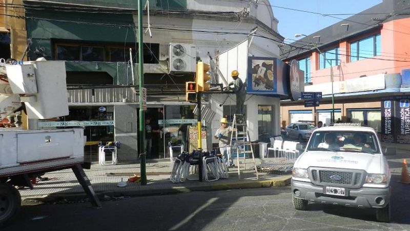 Comenzaron los trabajos en el casco céntrico