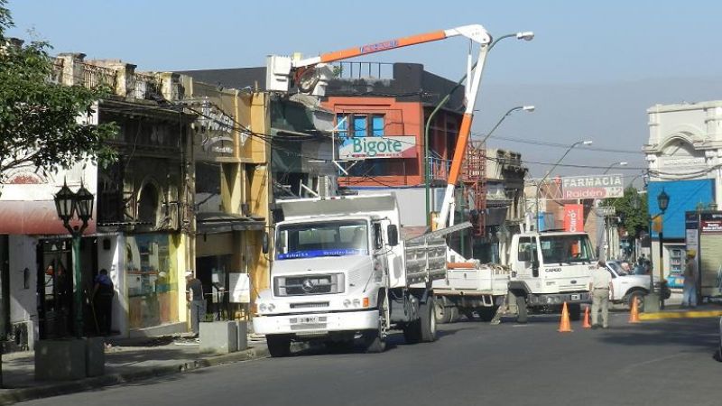 Comenzaron los trabajos en el casco céntrico