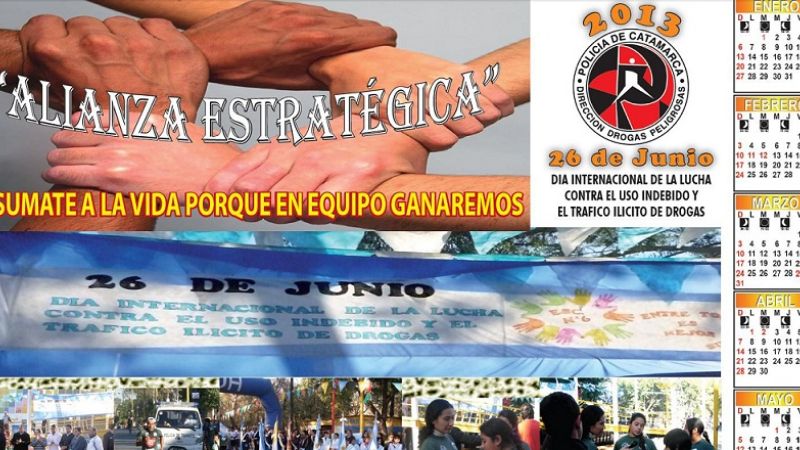 Drogas presentó el calendario 2013