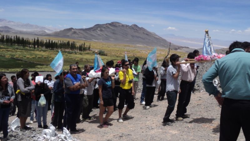 Tributo de los Atletas a la Virgen del Valle en la Puna