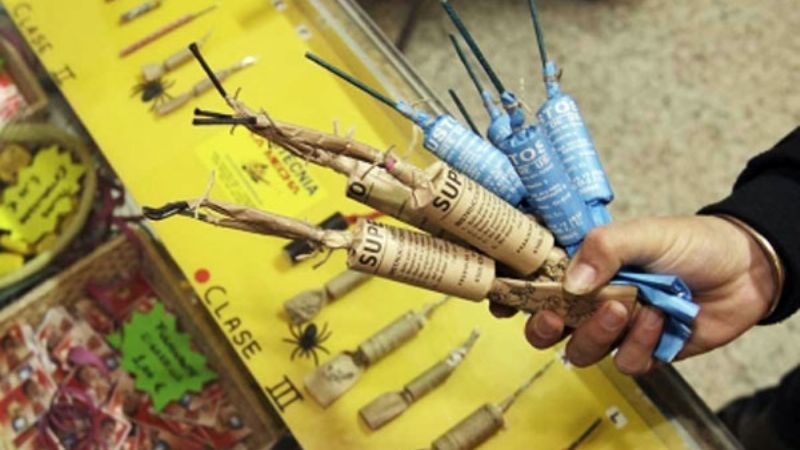 En el Interior también hubo menos lesionados por fuegos artificiales