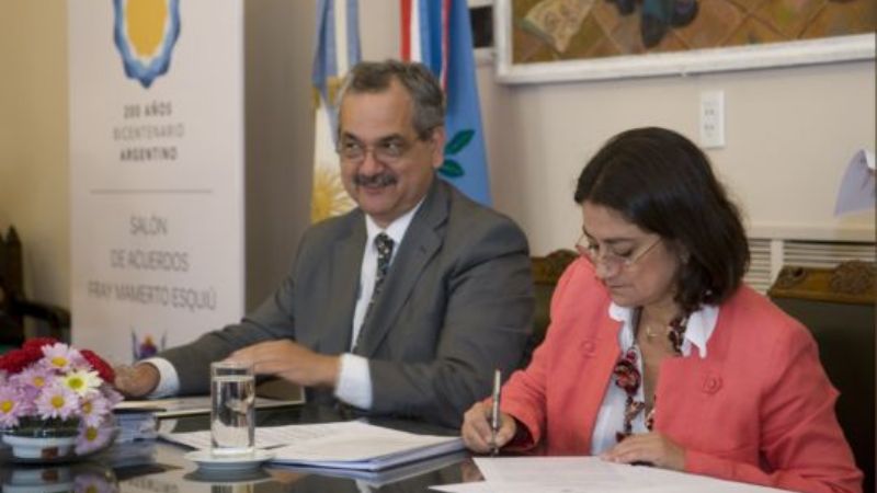 Lucía y Barros con Cristina