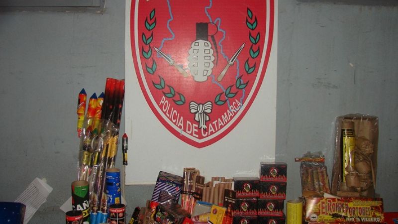 Incautaron pirotecnia no autorizada
