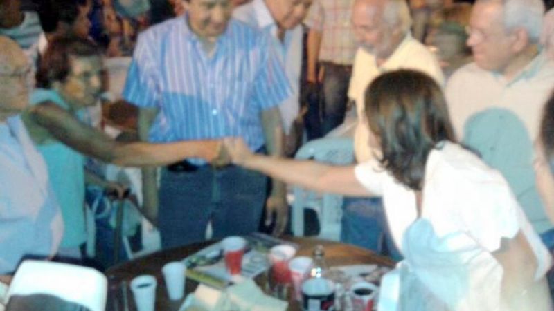 Lucía hizo su brindis con la militancia, en el PJ