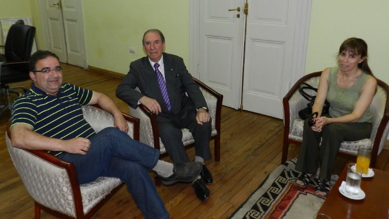 Raúl Jalil recibió al vicecónsul de España, Felipe Sastre Martínez