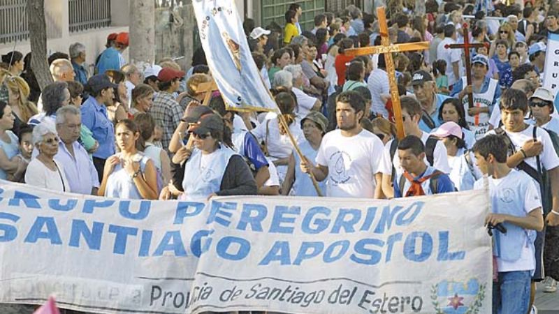 Santiagueño agradeció a la Virgen que “puedo caminar” 