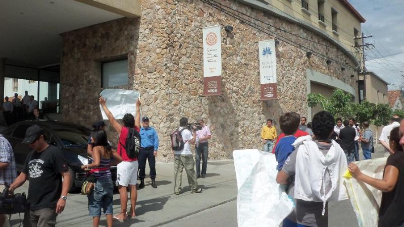 Antimineros también se manifestaron en la Capital