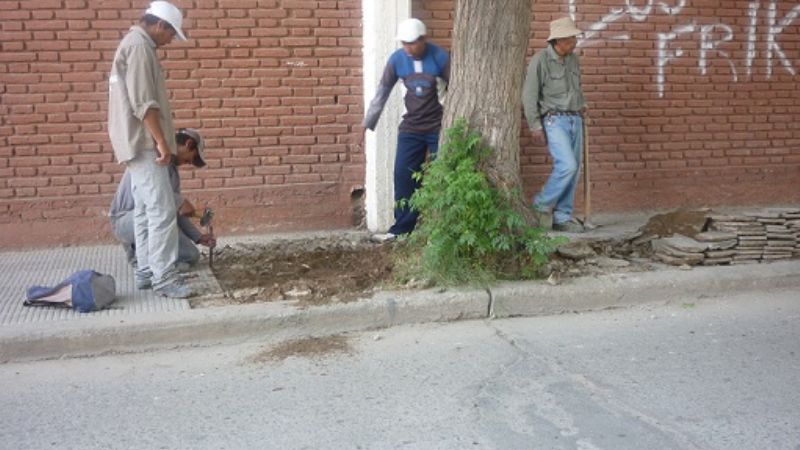 Arreglos de veredas en Santa María
