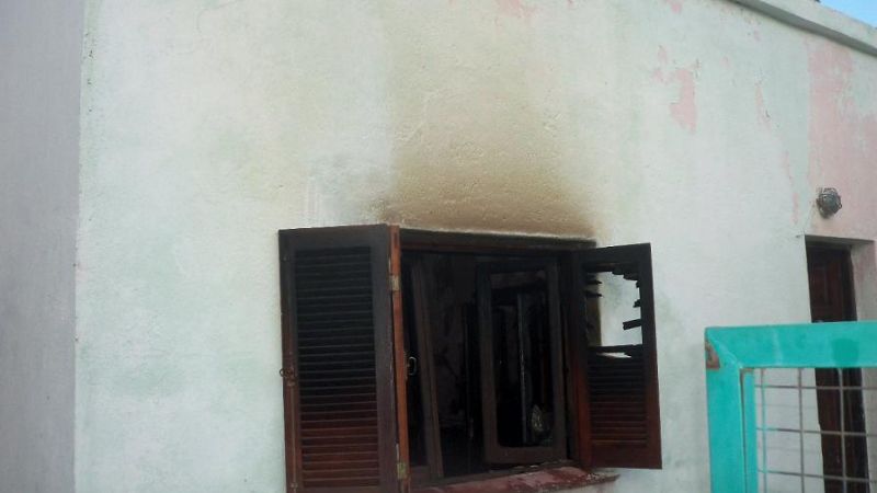 Cortocircuito en ventilador de techo desató pavoroso incendio