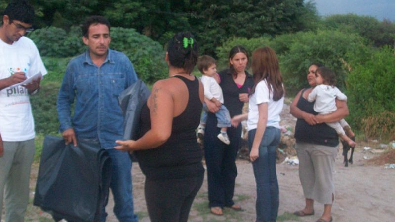 El grupo "Pilares" actuó rápidamente en la asistencia tras la lluvia