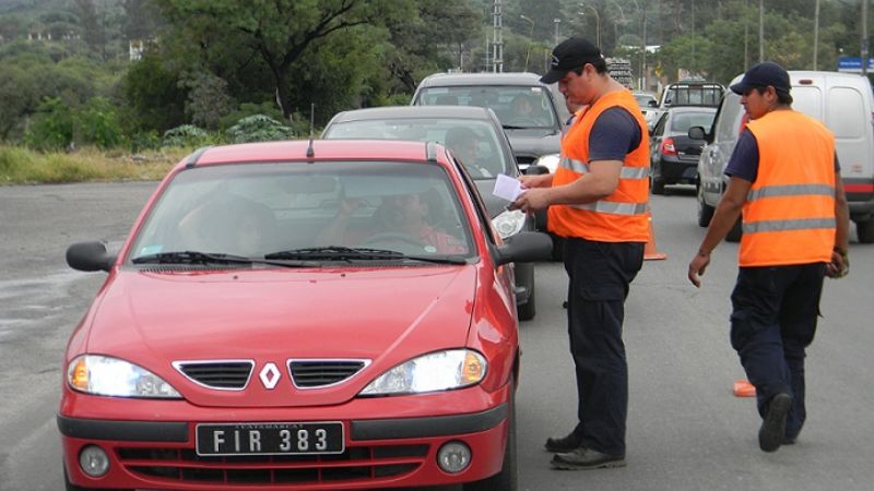 Controles vehiculares en Valle Viejo