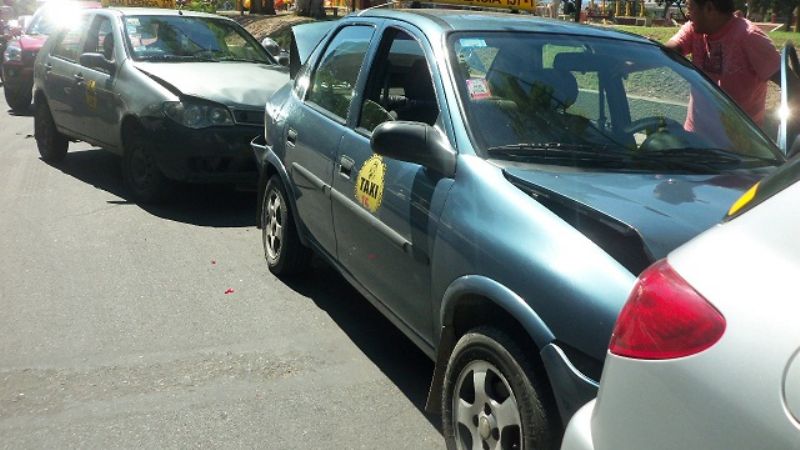 Accidente múltiple frente a La Alameda