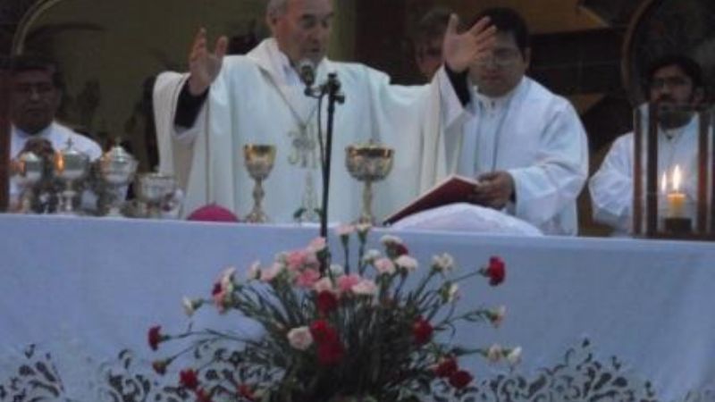 Santa María veneró a su patrona